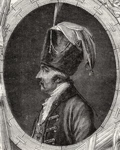 Hrabě Dagobert Seigmund von Wurmser, z „Histoire de la Revolution Francaise“ od Louise Blanca (1811-82) od French School