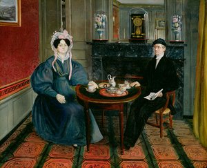 Couple Having Tea, c.1830 od French School