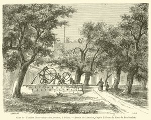 Nádvoří bývalé jezuitské observatoře, v Pekingu (rytina) od French School