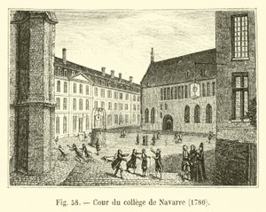 Nádvoří College of Navarre, 1780 od French School