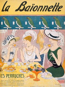 Titulní ilustrace z časopisu La Baionnette, 1914-18 od French School