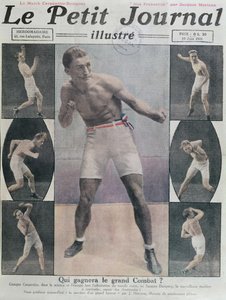 Obálka Le Petit Journal s bojem mezi Carpentierem a Dempseym, 1921