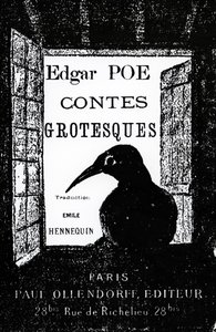 Obálka Contes Grotesques od Edgara Allana Poea, publikovaná v roce 1882 od French School