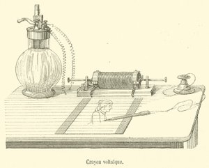 Crayon voltaique (rytina) od French School