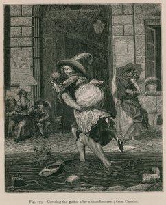 Přechod přes Gutter po bouřce; od Garnier od French School