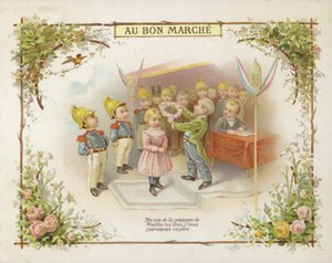 Korunovat dívka s prstenem květin od French School