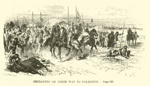 Kreuzfahrer auf dem Weg nach Palästina von French School