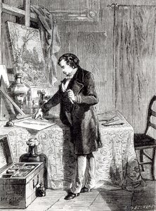 Daguerre objevil světelnou citlivost jodidu stříbrného v roce 1831 od French School