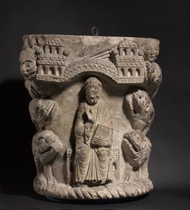 Daniel v jámě lvové, kolem 1125-1150 od French School
