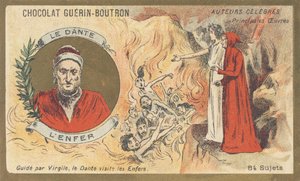 Dante Alighieri, známý jako „Dante“ (1265-1321), florentský básník, spisovatel, myslitel a politik, autor „Pekla“ od French School