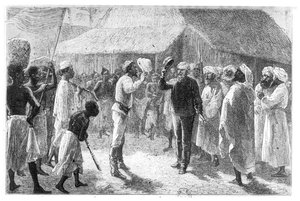 David Livingstone (1813-73) z „Jak jsem našel Livingstone“ od Sira Henryho Mortona Stanleyho (1841-1904) od French School