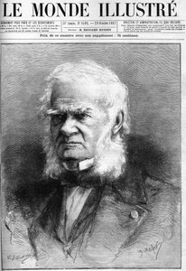 Smrt akademika Augusta Cuvilliera Fleuryho (1802-1887) (Cuvillier-Fleury) v „The Illustrous World““ z 29. října od French School