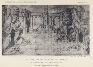 Dekorace Pyramus a Thisbe (litho) od French School