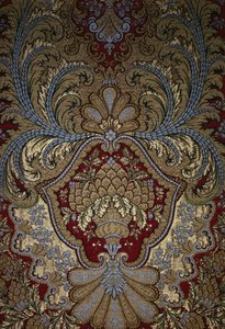 Dekorativní detail z tapiserie, Versailleský palác (textil) od French School
