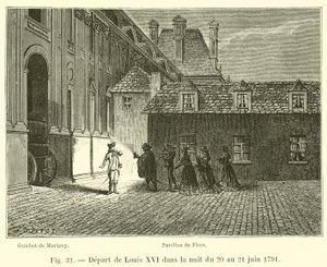Odjezd Ludvíka XVI. v noci z 20. na 21. června 1791 od French School