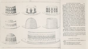 Návrhy pro Timbale de Macaroni od Antonina Carême (rytina) od French School