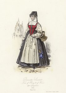 Domácí sluha doby francouzského Jindřicha III od French School