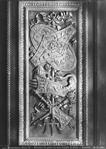 Dveřní panel, styl Henri II, cca 1556 (zlacené dřevo) od French School