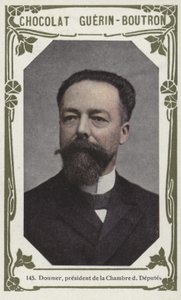 Doumer, předseda Poslanecké sněmovny (kolorované foto) od French School
