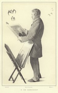 Edmond de Goncourt , francouzský spisovatel a kritik od French School