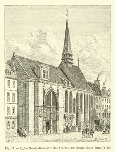 Kostel Sainte-Genevieve des Ardents, rue Neuve-Notre-Dame, 1704 od French School