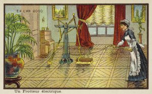 Elektrický stroj na leštění podlah v roce 2000 od French School