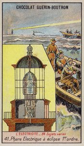 Elektrický maják (chromolitho) od French School