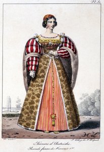 Eleonora Rakouská (1498/1558), infantka Španělska, manželka portugalského krále Manoela a druhá manželka Francoise I., krále Francie. od French School