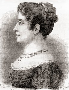 Élisa Garnerin, z knihy "Les Merveilles de la Science", vydané kolem roku 1870 (litografie) od French School