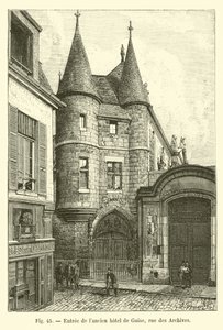 Vchod do starého hotelu de Guise, rue des Archives od French School