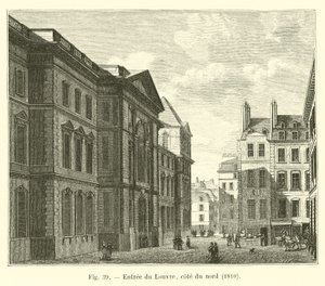 Vstup do Louvru, severní strana, 1810 od French School