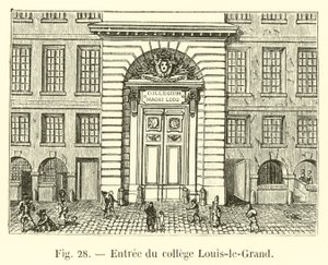 Vstup do Louis-le-Grand College od French School