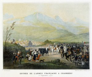 Vstup francouzské armády u Chambery, 25. září od French School