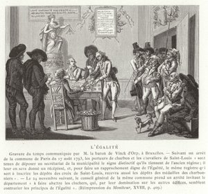 Rovnost, Francouzská revoluce, 1793 od French School