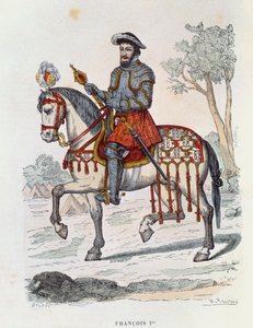 Jezdecký portrét Františka I od French School