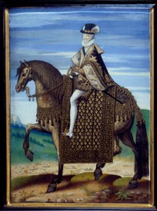Jezdecký portrét Jindřicha IV. (1553-1610) od French School