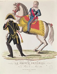Jezdecký portrét Napoleona II. (1811-32) římského krále, duben 1815