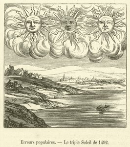 Populární chyby, The Triple Sun of 1492 (rytina) od French School