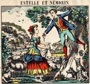 Estelle a Nemorin. Obrázek Epinal od French School