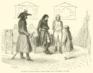 Eugene Beauharnais požaduje meč svého otce (rytina) od French School