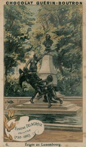 Eugene Delacroix, malíř, 1799-1863, postavený v Lucembursku od French School
