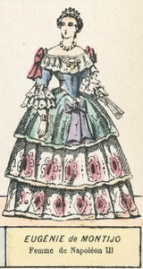 Eugenie de Montijo, Femme de Napoleon III (barevná rytina) od French School