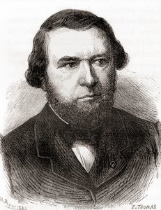 Eugène-Melchior Péligot, z „Les Merveilles de la Science“, vydáno kolem roku 1870 (rytina) od French School