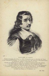 Eustache Le Sueur, francouzský malíř (litografie) od French School