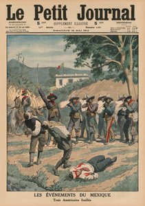 Události v Mexiku, střelba na tři Američany, ilustrace přední obálky z 