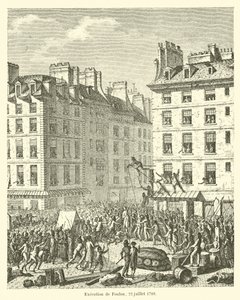 Poprava Foulona, ​​22. července 1789 od French School