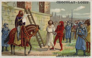 Poprava Enguerranda de Marignyho, hlavního ministra francouzského Filipa IV., 1315 od French School