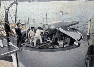 Cvičení děla – ve „Vojenském albu““ – Námořnictvo od French School