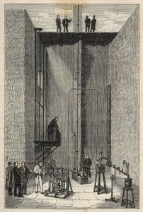 Zkušenosti Henriho Victora Regnaulta (1810 - 1878) - Henri-Victor Regnault na College of France - Rytí do „“ Vědy kladené na dveře – fyzika a chemie““ od Alexise Clerca. Konec 19. století. Soukromá sbírka. od French School