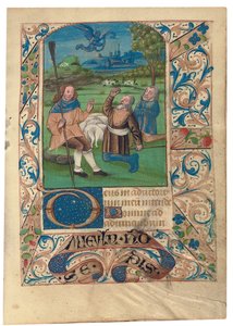 F. 37 Zvěstování pastýřům, kolem 1480 od French School